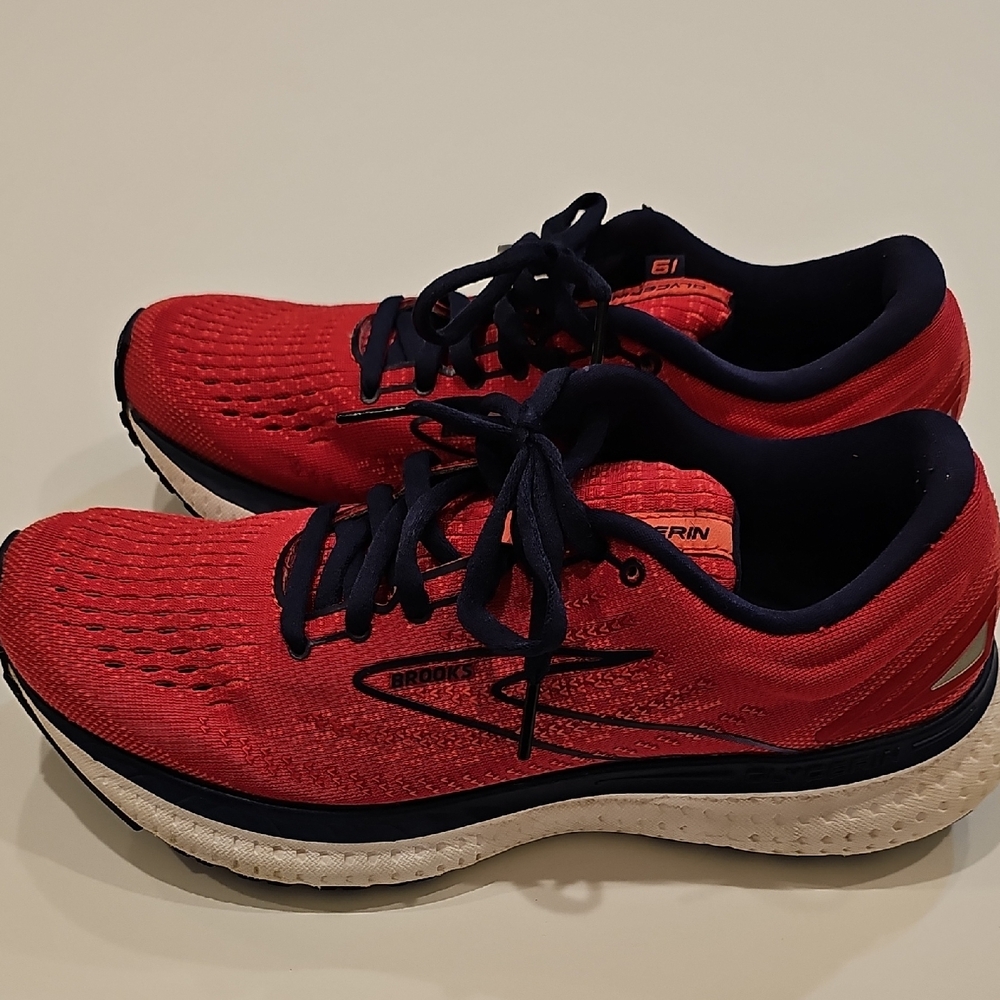 Brooks GLYCERIN 19 WOMEN'S Running Shoes Pink/Rose W/ Blue. Size 8.5 - Picture 5 of 8